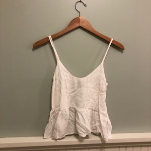 White Topshop crop top